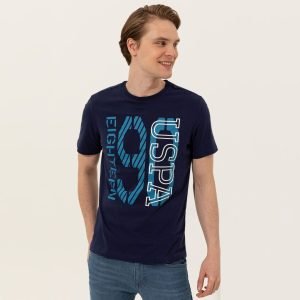 T-Shirt US Polo ASSN - Col Rond Pour Homme - Navy