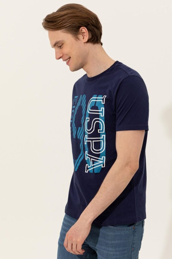 T-Shirt US Polo ASSN - Col Rond Pour Homme - Navy – Image 3