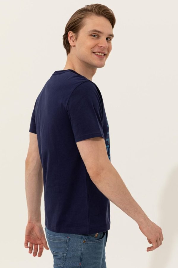 T-Shirt US Polo ASSN - Col Rond Pour Homme - Navy – Image 5