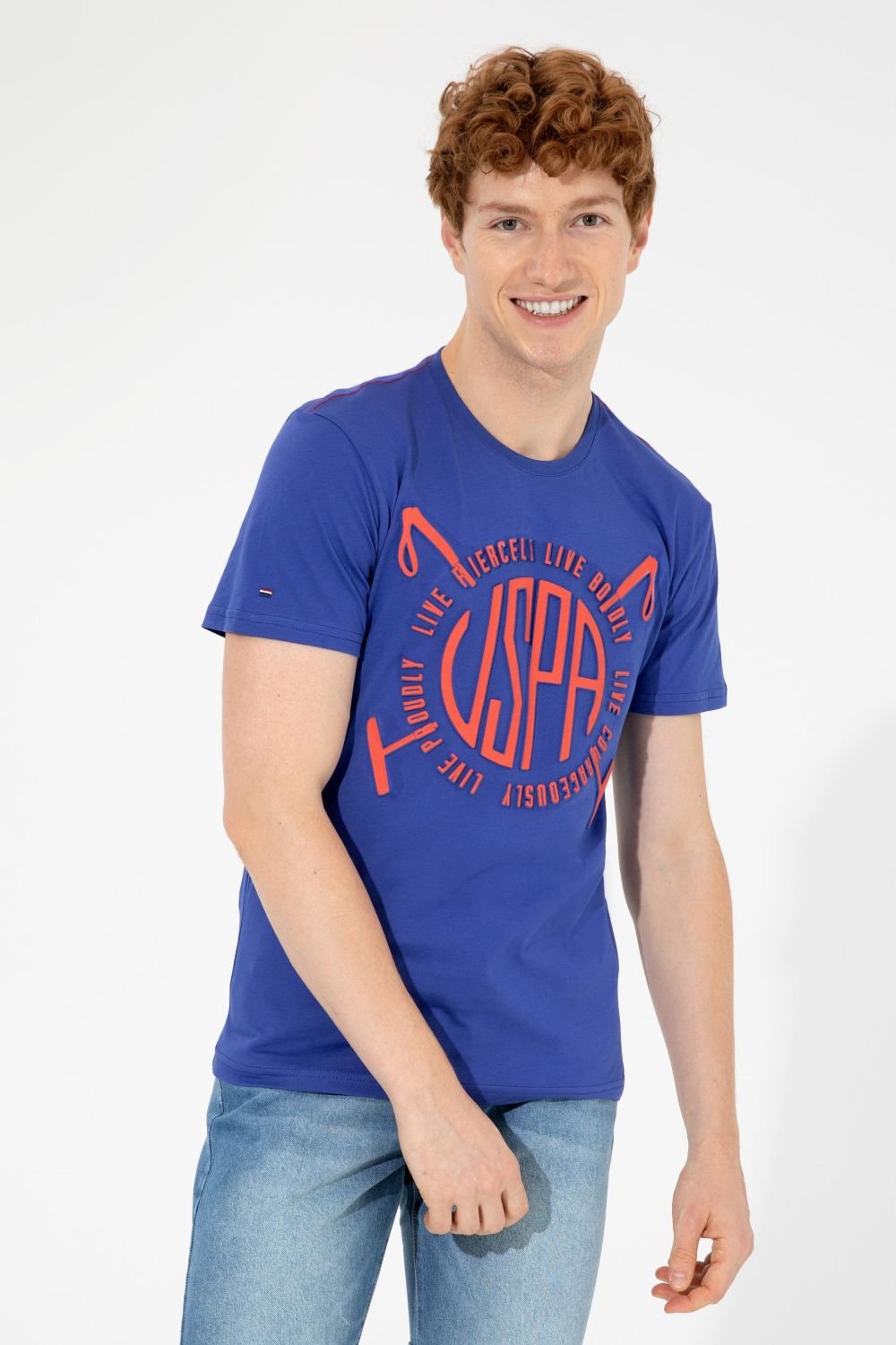 T-Shirt Us Polo Assn Col Rond – 1361245-VR212 – Bleu 2