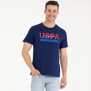 T-Shirt US Polo ASSN - Col Rond Pour Homme - Navy