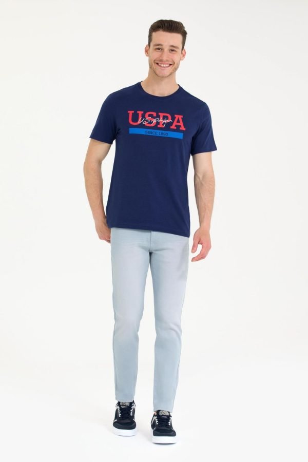 T-Shirt US Polo ASSN - Col Rond Pour Homme - Navy – Image 4