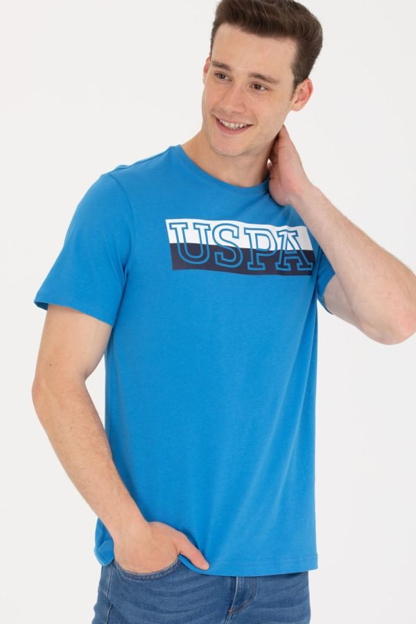 T-Shirt US Polo ASSN - Col Rond Pour Homme - Bleu – Image 4