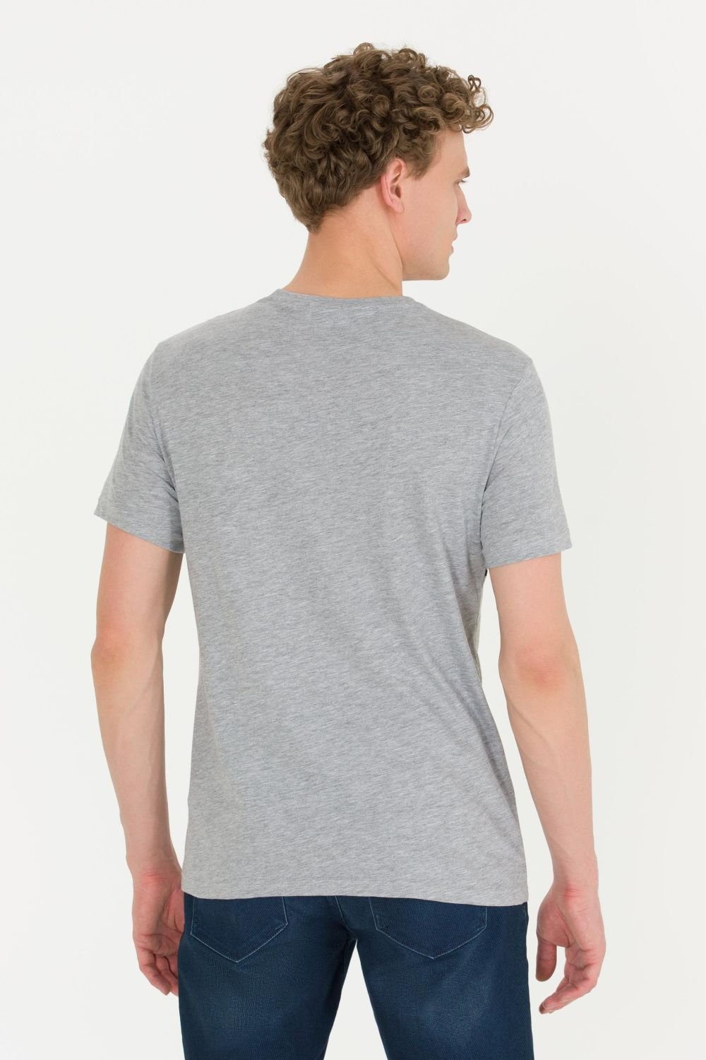 T-Shirt Us Polo Assn Col Rond – 1589690-VR086 – Gris 4