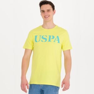 T-Shirt US Polo ASSN - Col Rond Basique Pour Homme - Jaune