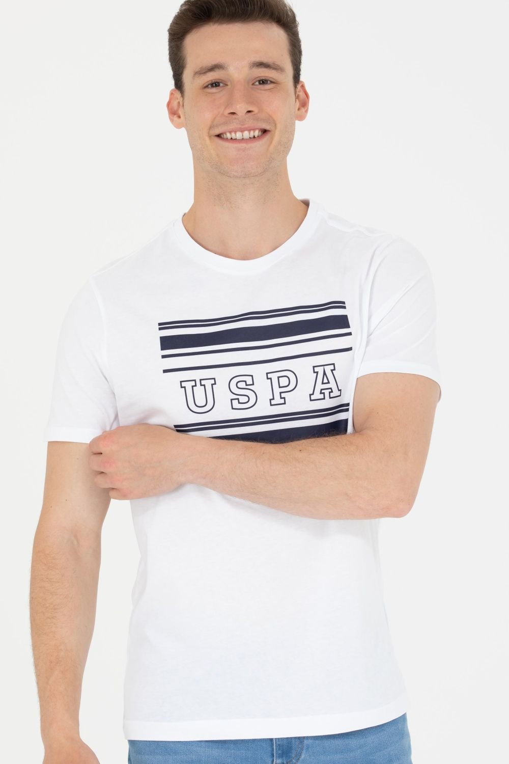 T-Shirt Us Polo Assn Col Rond – Blanc – 50264961-VR013 – 2