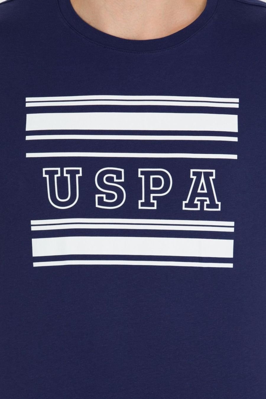 T-Shirt US Polo ASSN - Col Rond Pour Homme - Bleu Marine – Image 6