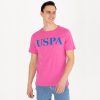 T-Shirt US Polo ASSN – Col Rond Basique Pour Homme – Rose