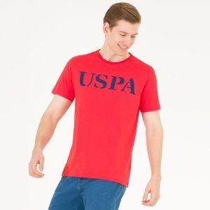 T-Shirt US Polo ASSN - Col Rond Basique Pour Homme - Rouge