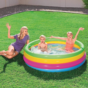 Piscine Gonflable Ronde – Arc en Ciel 4 boudins – 157 x 46 cm – Bestway – 51117
