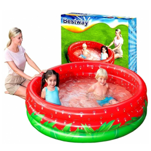 Piscine Gonflable Ronde – Fraise - 160 x 38 cm – Bestway – 51145