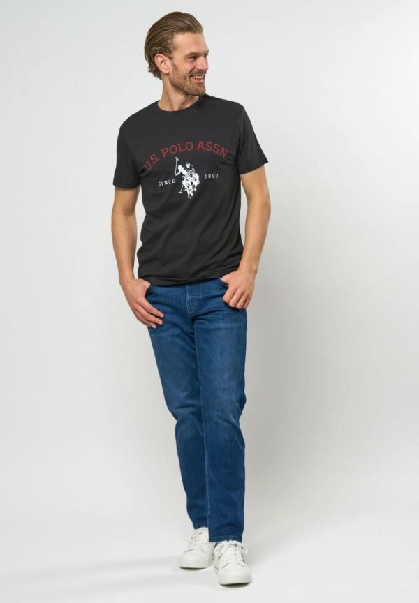 T-Shirt US Polo ASSN – Archibald - Col Rond – Black – Image 2