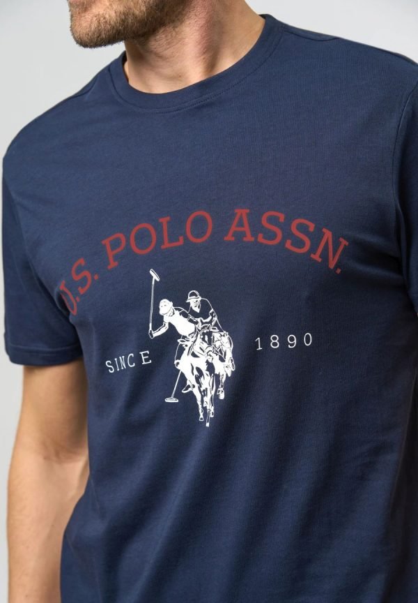 T-Shirt US Polo ASSN – Archibald - Col Rond – Navy – Image 3