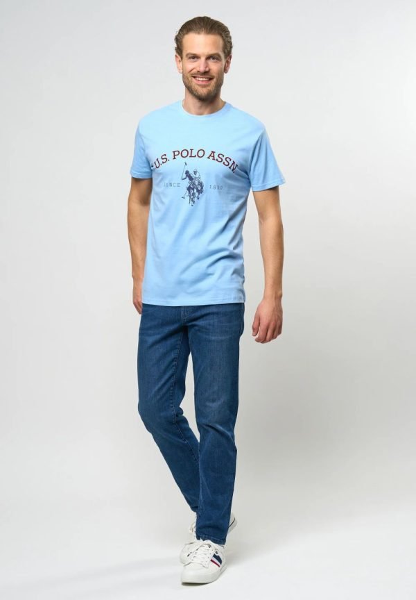 T-Shirt US Polo ASSN – Archibald - Col Rond – Placid Blue – Image 2