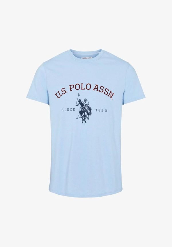 T-Shirt US Polo ASSN – Archibald - Col Rond – Placid Blue – Image 4