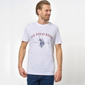 T-Shirt US Polo ASSN – Archibald - Col Rond – White