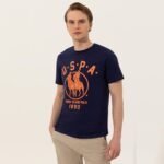 T-Shirt US Polo ASSN - Col Rond Pour Homme - Navy