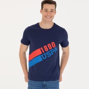 T-Shirt US Polo ASSN - Col Rond Pour Homme - Navy