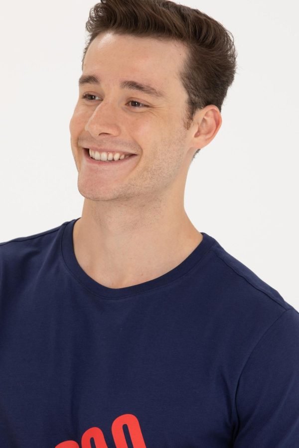 T-Shirt US Polo ASSN - Col Rond Pour Homme - Navy – Image 2
