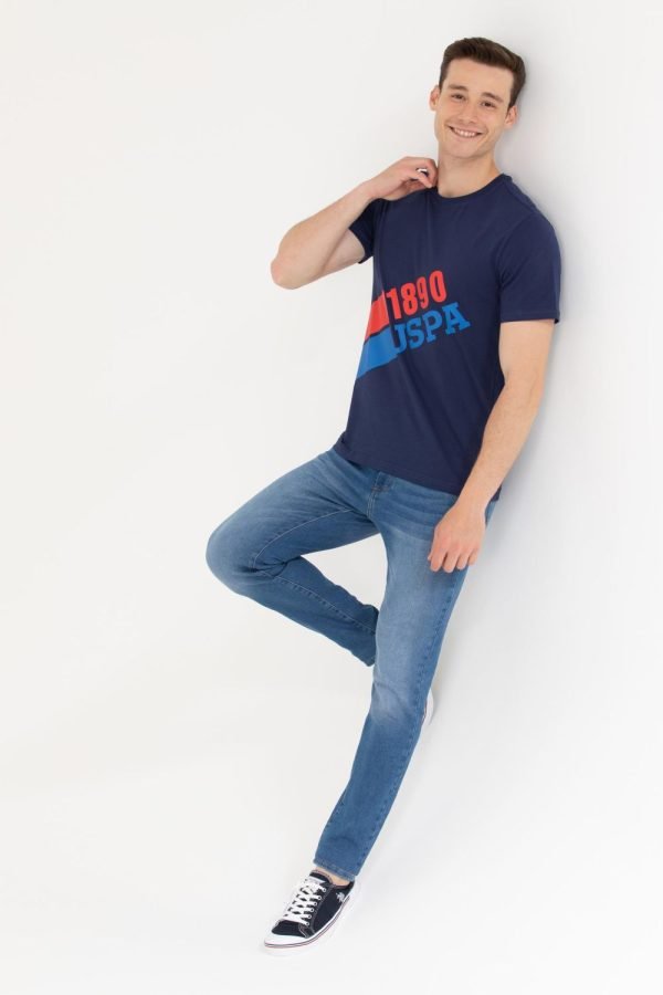 T-Shirt US Polo ASSN - Col Rond Pour Homme - Navy – Image 3