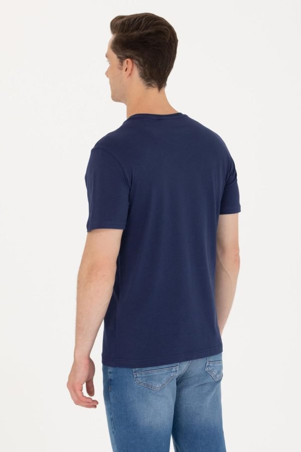 T-Shirt US Polo ASSN - Col Rond Pour Homme - Navy – Image 5