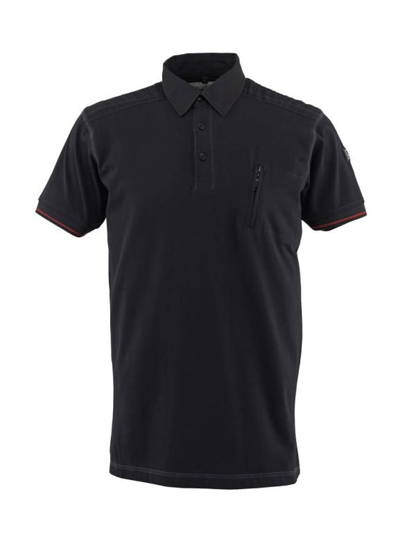 Polo Mascot Tested To Work avec poche poitrine - Noir