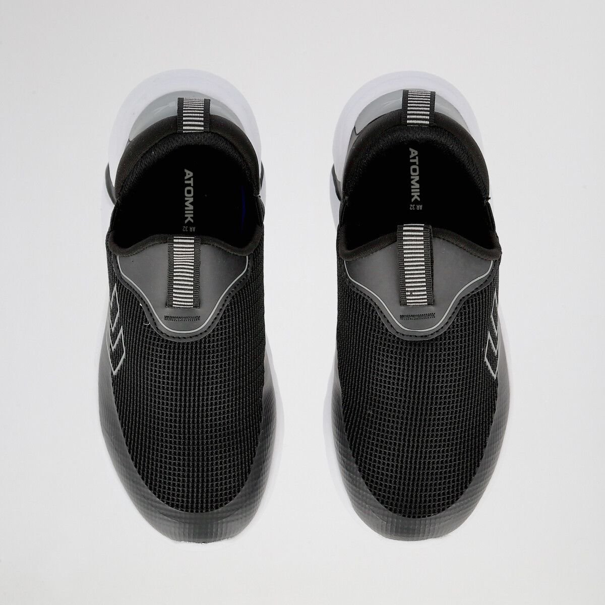 Basket Enfant à Enfiler - Atomik - Légère - Souple & Flexible - Noir – Image 9