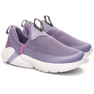 Basket Enfant à Enfiler - Atomik - Légère - Souple & Flexible - Violet