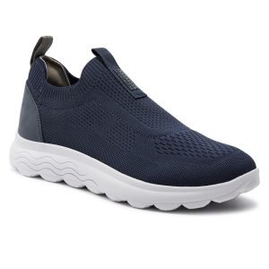 Basket Geox Respira à Enfiler - U Spherica - Bleu foncé