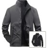 Veste Double Face – Légère et Décontractée – Col Montant – Grise