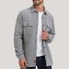 Veste-Chemise CloudVeil – En Tricot Jacquard Matelassé – Grise