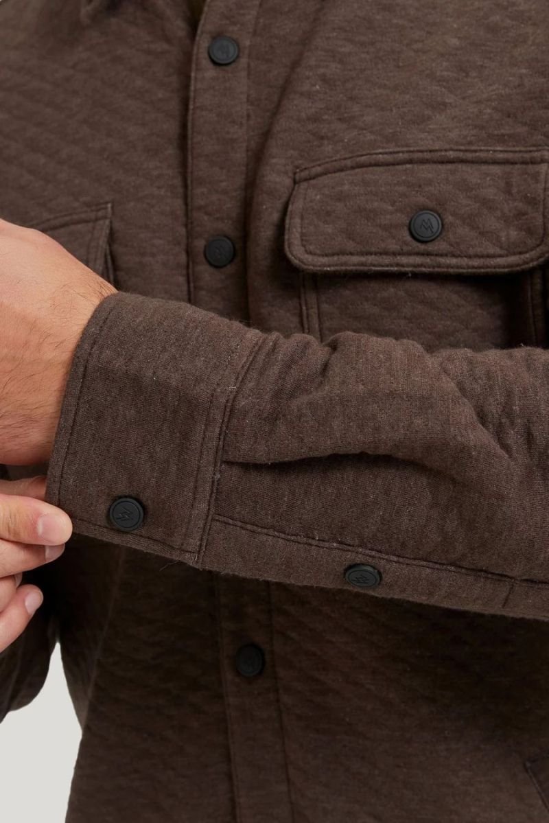 Veste Chemise CloudVeil – Jacquard – Marron 5 Veste Chemise CloudVeil – Jacquard – Marron 5