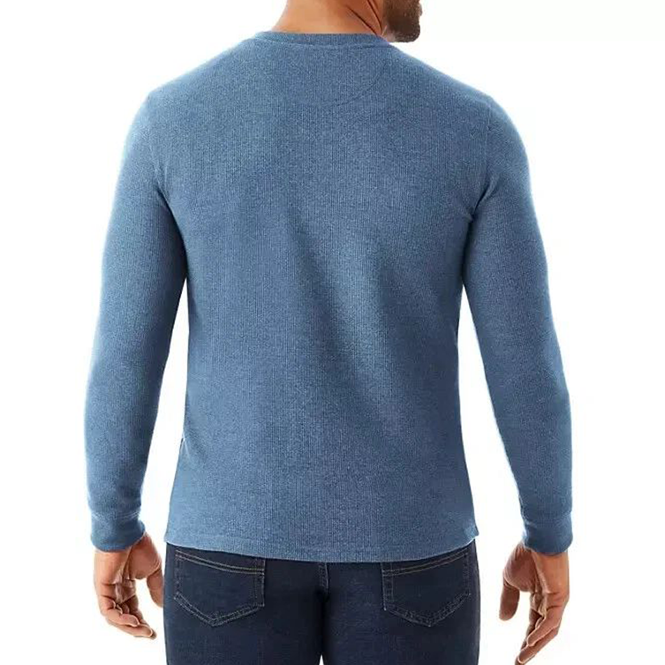 Pull thermique – Pour homme – GEORGE – Bleu – Image 4