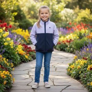 Pull Polaire Cozie Zippé - OshKosh B'Gosh - ColorBlock Lavande_Navy
