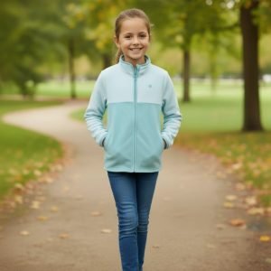 Pull Polaire Cozie Zippé - OshKosh B'Gosh - ColorBlock Bleu Clair_Menthe