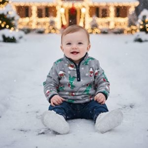 Pull Polaire Cozie - OshKosh B'Gosh - Dinosaure Et Noel