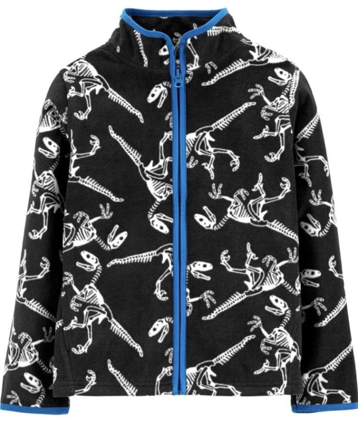 Pull Polaire Cozie Zippé - OshKosh B'Gosh - Imprimé Dinosaure – Image 3