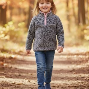 Pull Polaire Cozie - OshKosh B'Gosh - Léopard Gris