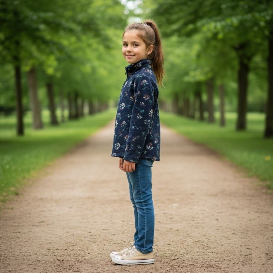 Pull Polaire Cozie - OshKosh B'Gosh - Navy à Fleur – Image 2