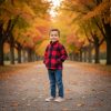 Pull Polaire Cozie Zippé – OshKosh B’Gosh – Rouge à Carreaux