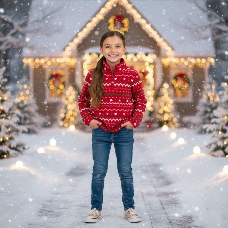 Pull Polaire Cozie - OshKosh B'Gosh - Rouge à Coeur – Image 2