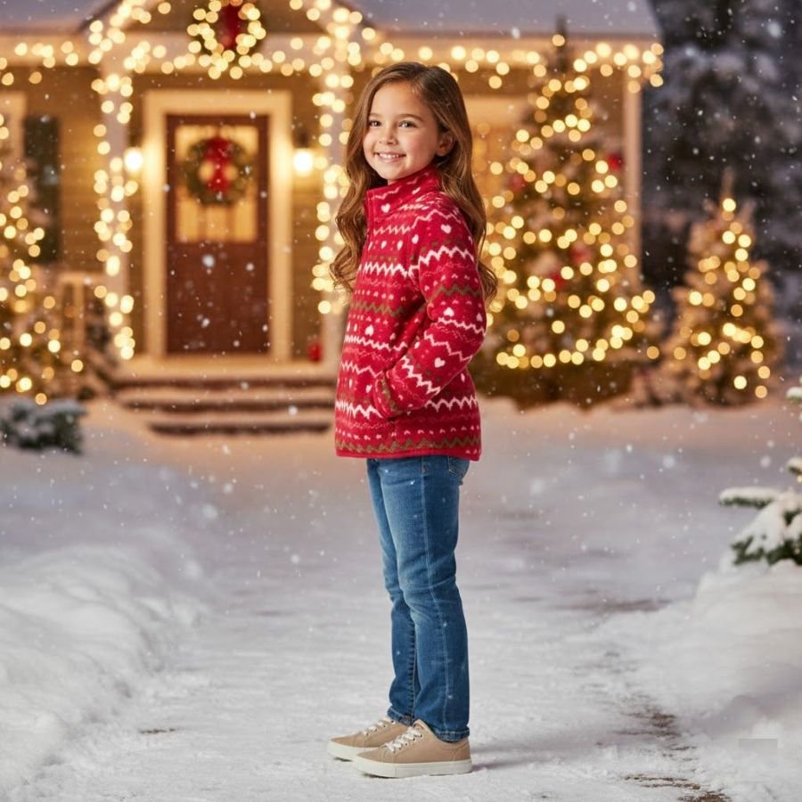 Pull Polaire Cozie - OshKosh B'Gosh - Rouge à Coeur – Image 4