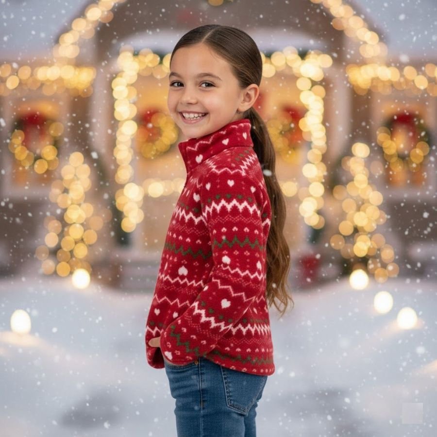 Pull Polaire Cozie - OshKosh B'Gosh - Rouge à Coeur – Image 5