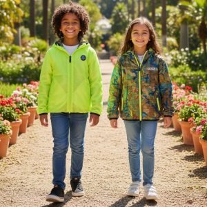 Veste Avalanche à Capuche Double Face Pour Enfant - Légère Et Imperméable