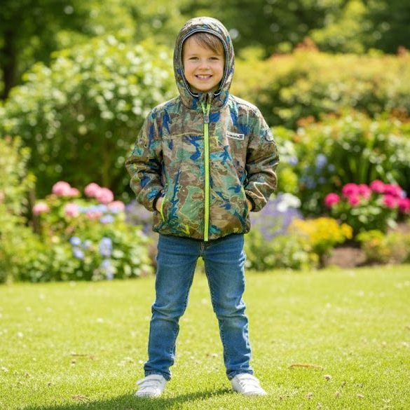 Veste Avalanche à Capuche Double Face Pour Enfant - Légère Et Imperméable – Image 8