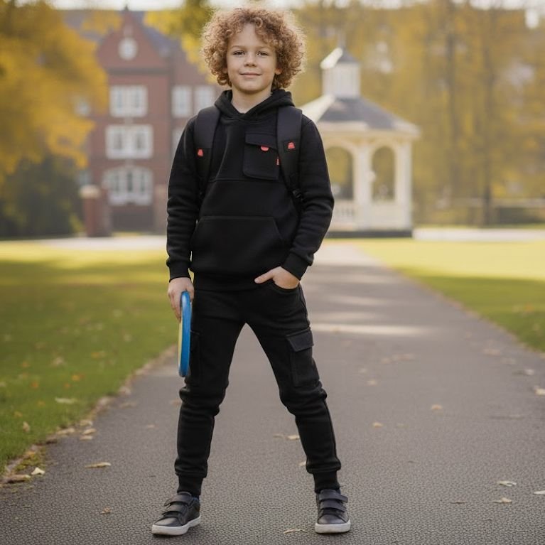 Ensemble Jogging "Tahari Boy" StreetWear Premium - Noir – Image 3