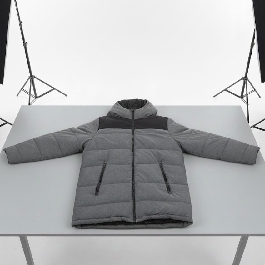 Veste D'Hiver Matelassée Avec Capuche - Pepco - Grise – Image 5