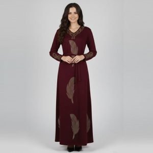 Djebba Moderne "Plume d'Or" Élégance et Confort - Bordeau