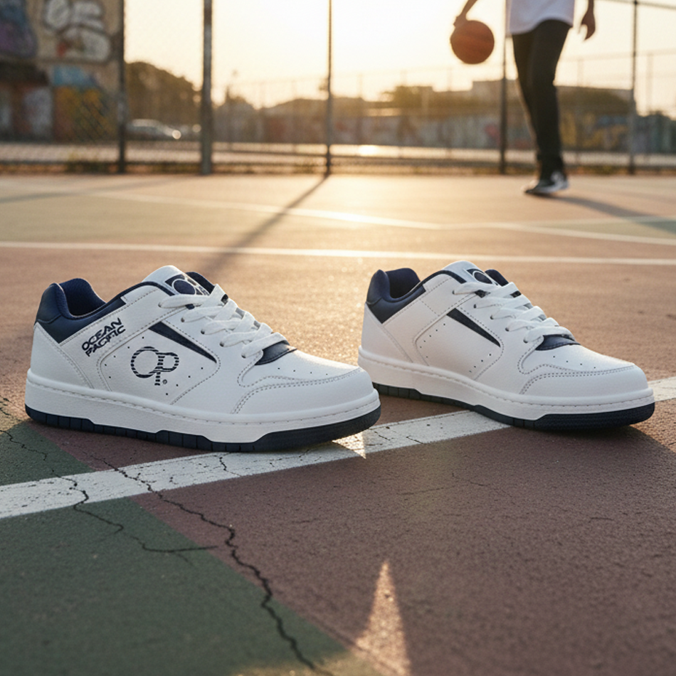 Basket Enfant Ocean Pacific – Ultra Légère – OPK-HONG-N22 – White Navy – Image 6