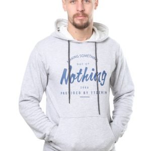 Sweat à Capuche Tom Tailor - "Making Something Out Of Nothing" - Gris